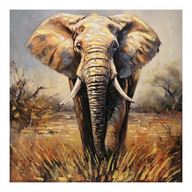 Πίνακας σε καμβά Elepho Inart 100x3x100εκ Υλικό: FIR WOOD - CANVAS 296-000049