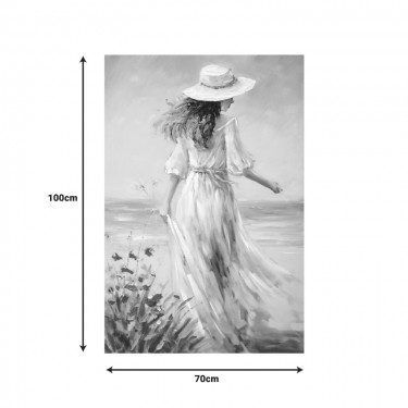 Πίνακας σε καμβά Avra Ι Inart 60x3x90εκ Υλικό: FIR WOOD - CANVAS 296-000056