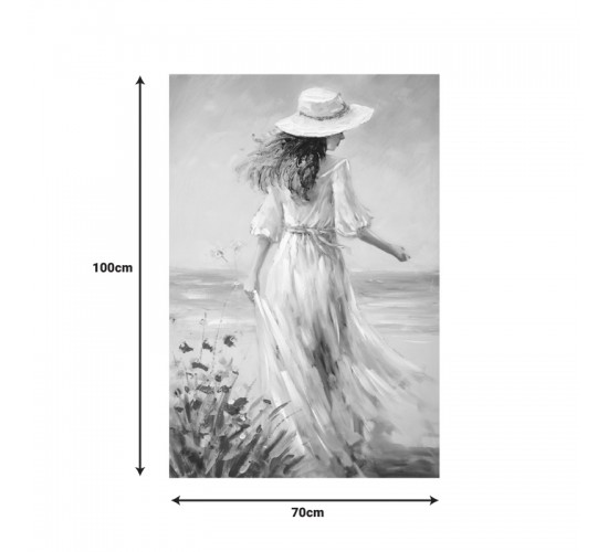 Πίνακας σε καμβά Avra Ι Inart 60x3x90εκ Υλικό: FIR WOOD - CANVAS 296-000056