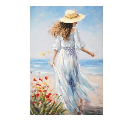 Πίνακας σε καμβά Avra Ι Inart 60x3x90εκ Υλικό: FIR WOOD - CANVAS 296-000056