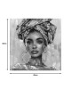 Πίνακας σε καμβά Turban 3D Inart 80x3x80εκ Υλικό: FIR WOOD - CANVAS 296-000057