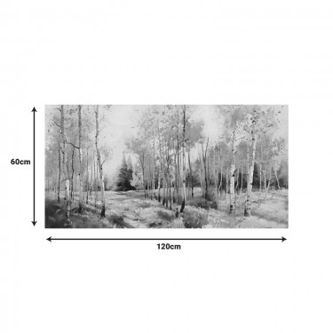 Πίνακας σε καμβά Fortree Ι Inart 120x3x60εκ Υλικό: FIR WOOD - CANVAS 296-000060