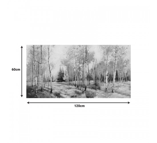 Πίνακας σε καμβά Fortree Ι Inart 120x3x60εκ Υλικό: FIR WOOD - CANVAS 296-000060