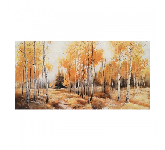 Πίνακας σε καμβά Fortree Ι Inart 120x3x60εκ Υλικό: FIR WOOD - CANVAS 296-000060