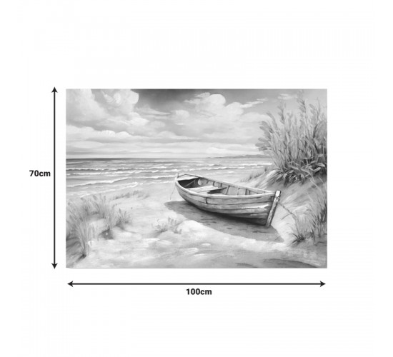 Πίνακας σε καμβά Boato Ι Inart 100x3x70εκ Υλικό: FIR WOOD - CANVAS 296-000066
