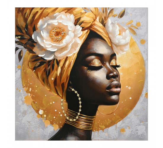 Πίνακας σε καμβά Giara 3D Inart 100x3x100εκ Υλικό: FIR WOOD - CANVAS 296-000069