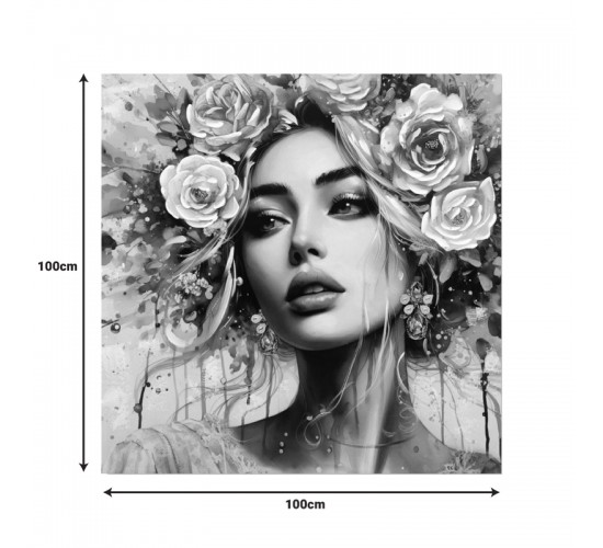 Πίνακας σε καμβά Prima Ι Inart 100x3x100εκ Υλικό: FIR WOOD - CANVAS 296-000072