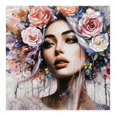 Πίνακας σε καμβά Prima Ι Inart 100x3x100εκ Υλικό: FIR WOOD - CANVAS 296-000072