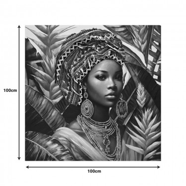 Πίνακας σε καμβά Gangalo 3D Inart 100x3x100εκ Υλικό: FIR WOOD - CANVAS 296-000073