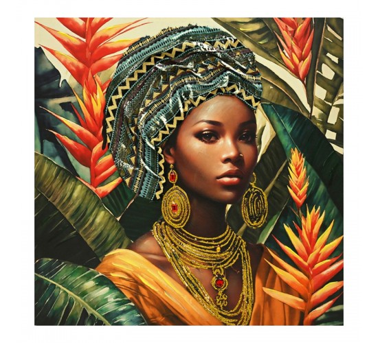 Πίνακας σε καμβά Gangalo 3D Inart 100x3x100εκ Υλικό: FIR WOOD - CANVAS 296-000073