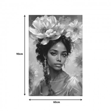 Πίνακας σε καμβά Lilibet 3D Inart 60x2.5x90εκ Υλικό: FIR WOOD - CANVAS 296-000075