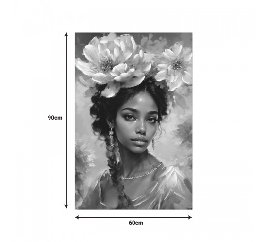 Πίνακας σε καμβά Lilibet 3D Inart 60x2.5x90εκ Υλικό: FIR WOOD - CANVAS 296-000075