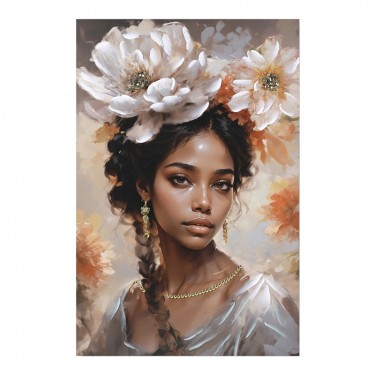 Πίνακας σε καμβά Lilibet 3D Inart 60x2.5x90εκ Υλικό: FIR WOOD - CANVAS 296-000075