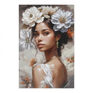 Πίνακας σε καμβά Lilibet Ι 3D Inart 60x2.5x90εκ Υλικό: FIR WOOD - CANVAS 296-000076