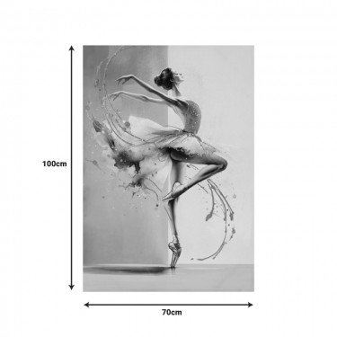 Πίνακας σε καμβά Dancito 3D Inart 70x2.5x100εκ Υλικό: FIR WOOD - CANVAS 296-000077