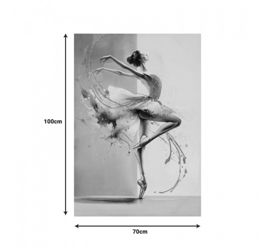 Πίνακας σε καμβά Dancito 3D Inart 70x2.5x100εκ Υλικό: FIR WOOD - CANVAS 296-000077