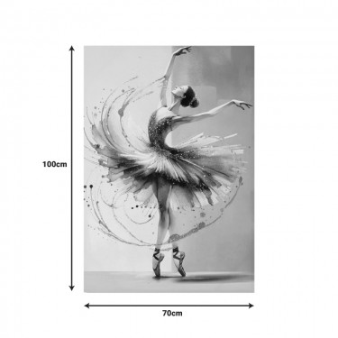 Πίνακας σε καμβά Dancito I 3D Inart 70x2.5x100εκ Υλικό: FIR WOOD - CANVAS 296-000078