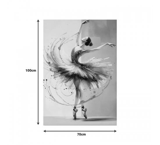 Πίνακας σε καμβά Dancito I 3D Inart 70x2.5x100εκ Υλικό: FIR WOOD - CANVAS 296-000078