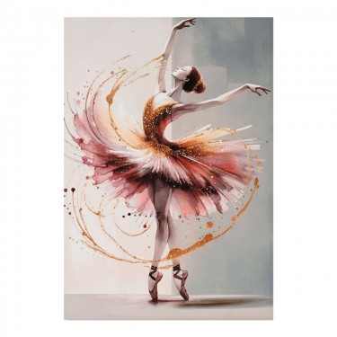 Πίνακας σε καμβά Dancito I 3D Inart 70x2.5x100εκ Υλικό: FIR WOOD - CANVAS 296-000078