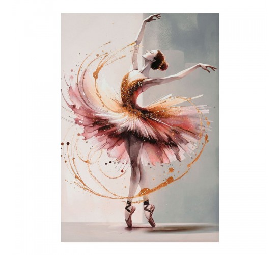 Πίνακας σε καμβά Dancito I 3D Inart 70x2.5x100εκ Υλικό: FIR WOOD - CANVAS 296-000078