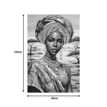 Πίνακας σε καμβά Zerbera 3D Inart 80x3x120εκ Υλικό: FIR WOOD - CANVAS 296-000083