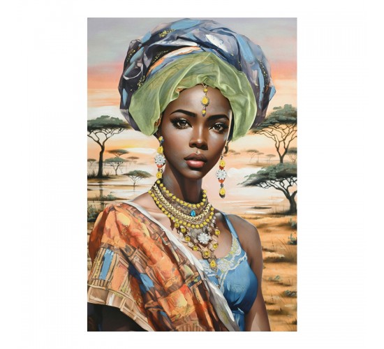 Πίνακας σε καμβά Zerbera 3D Inart 80x3x120εκ Υλικό: FIR WOOD - CANVAS 296-000083