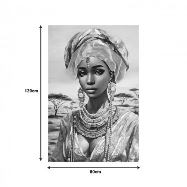 Πίνακας σε καμβά Zerbera I 3D Inart 80x3x120εκ Υλικό: FIR WOOD - CANVAS 296-000084