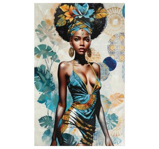 Πίνακας σε καμβά Georgina 3D Inart 80x3x120εκ Υλικό: FIR WOOD - CANVAS 296-000085