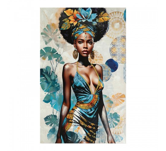 Πίνακας σε καμβά Georgina 3D Inart 80x3x120εκ Υλικό: FIR WOOD - CANVAS 296-000085