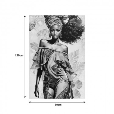 Πίνακας σε καμβά Georgina I 3D Inart 80x3x120εκ Υλικό: FIR WOOD - CANVAS 296-000086