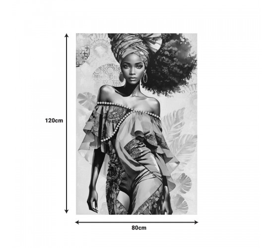 Πίνακας σε καμβά Georgina I 3D Inart 80x3x120εκ Υλικό: FIR WOOD - CANVAS 296-000086