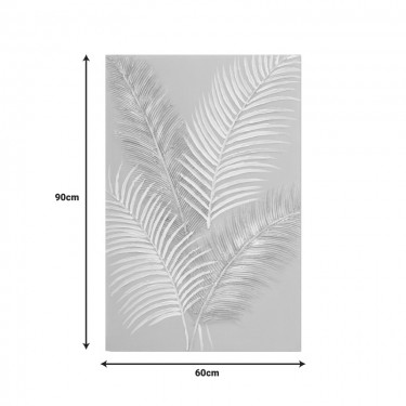 Πίνακας σε καμβά Leavy I Inart 60x3x90εκ Υλικό: FIR WOOD - CANVAS 296-000092