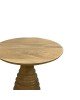Βοηθητικό τραπέζι Souler Inart φυσικό μασίφ mango ξύλο Φ38x56εκ Υλικό: WOOD MANGO 297-000007