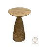 Βοηθητικό τραπέζι Souler Inart φυσικό μασίφ mango ξύλο Φ38x56εκ Υλικό: WOOD MANGO 297-000007