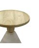 Βοηθητικό τραπέζι Spello Inart φυσικό μασίφ mango ξύλο Φ38x46εκ Υλικό: MANGO WOOD 297-000010