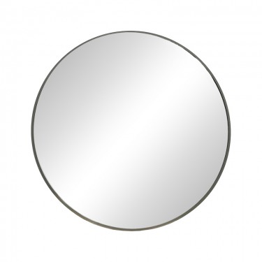 Καθρέπτης Nhaos μαύρο αλουμίνιο Φ60x2.5εκ Υλικό: ALUMINIUM - GLASS 298-000014