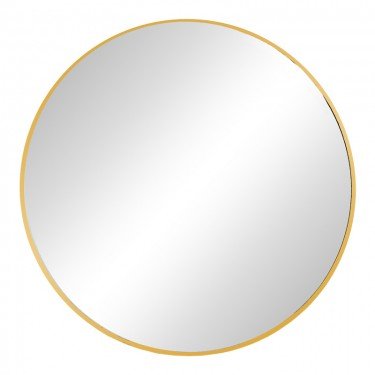 Καθρέπτης Emmett χρυσό αλουμίνιο Φ80x2.5εκ Υλικό: ALUMINIUM - GLASS 298-000016