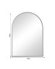 Καθρέπτης Mirrory Inart χρυσό αλουμίνιο 50x2.5x80εκ Υλικό: GLASS - ALUMINIUM 298-000019