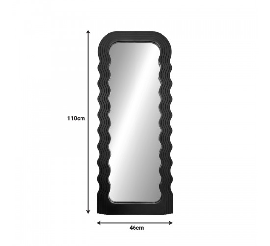 Καθρέπτης Maraya Inart μαύρο PP 46x3.2x110εκ Υλικό: GLASS - PP 298-000036 Καθρέπτης Maraya Inart μαύρο PP 46x3.2x110εκ Υλικό: GLASS - PP 298-000036