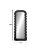 Καθρέπτης Maraya Inart μαύρο PP 46x3.2x110εκ Υλικό: GLASS - PP 298-000036 Καθρέπτης Maraya Inart μαύρο PP 46x3.2x110εκ Υλικό: GLASS - PP 298-000036