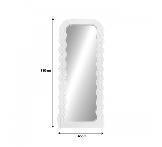 Καθρέπτης Maraya Inart λευκό PP 46x3.2x110εκ Υλικό: GLASS - PP 298-000037 Καθρέπτης Maraya Inart λευκό PP 46x3.2x110εκ Υλικό: GLASS - PP 298-000037
