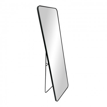 Καθρέπτης δαπέδου Jayrens αλουμίνιο σε μαύρη απόχρωση 50x40x160εκ Υλικό: GLASS - ALUMINIUM 298-000040