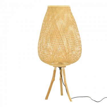 Φωτιστικό δαπέδου Vazel Inart Ε27 μπαμπού σε φυσική απόχρωση Φ46x94εκ Υλικό: bamboo pendent lamp with cable and E27 299-000018