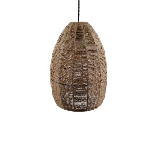 Φωτιστικό οροφής Ropal Inart Ε27 rope σε φυσική απόχρωση Φ29x40εκ Υλικό: rope pendent lamp with cable and E27 299-000020