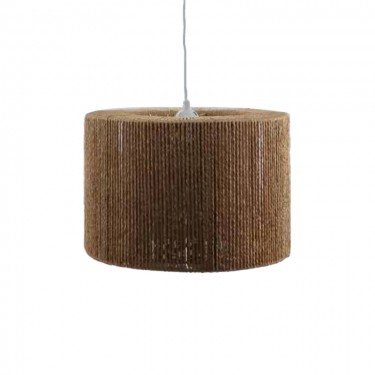 Φωτιστικό οροφής Sento Inart Ε27 rope σε φυσική απόχρωση Φ40x20εκ Υλικό: rope pendent lamp with cable and E27 299-000022