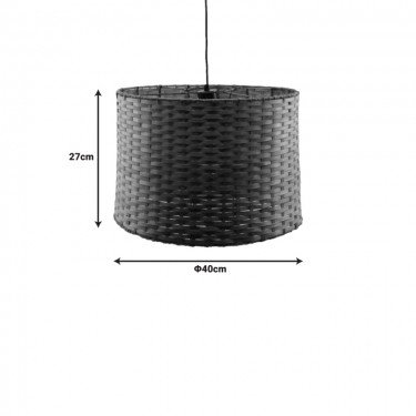 Φωτιστικό οροφής Siwel Inart Ε27 μπαμπού σε καφέ απόχρωση Φ40x27εκ Υλικό: bamboo pendent lamp with cable and E27 299-000023