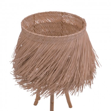 Επιτραπέζιο φωτιστικό Herfo Inart Ε27 ρατάν σε φυσική απόχρωση Φ30x58.8εκ Υλικό: rattan pendent lamp with cable and E27 299-000025