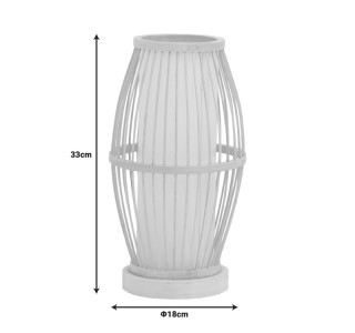 Επιτραπέζιο φωτιστικό Werek Inart Ε27 μπαμπού σε φυσική απόχρωση Φ18x33εκ Υλικό: bamboo pendent lamp with cable and E27 299-000033