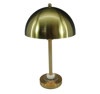 Επιτραπέζιο φωτιστικό Lustrous Inart Ε27 χρυσό μέταλλο Φ25x42εκ Υλικό: METAL 300-000006