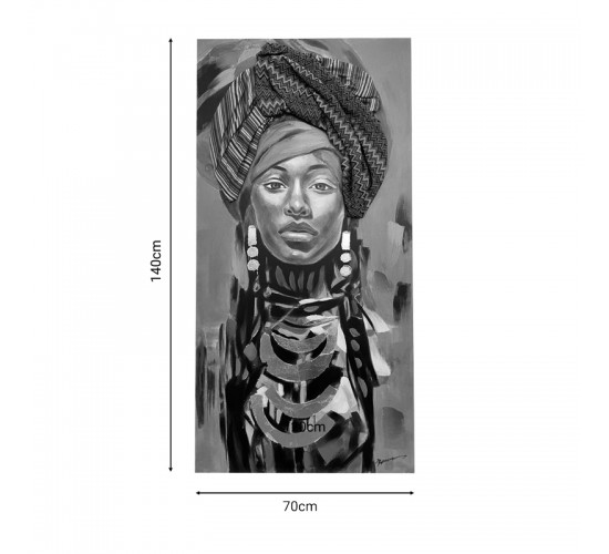 Πίνακας σε καμβά Afro Inart 70x3x140εκ Υλικό: PS 301-000005 Πίνακας σε καμβά Afro Inart 70x3x140εκ Υλικό: PS 301-000005